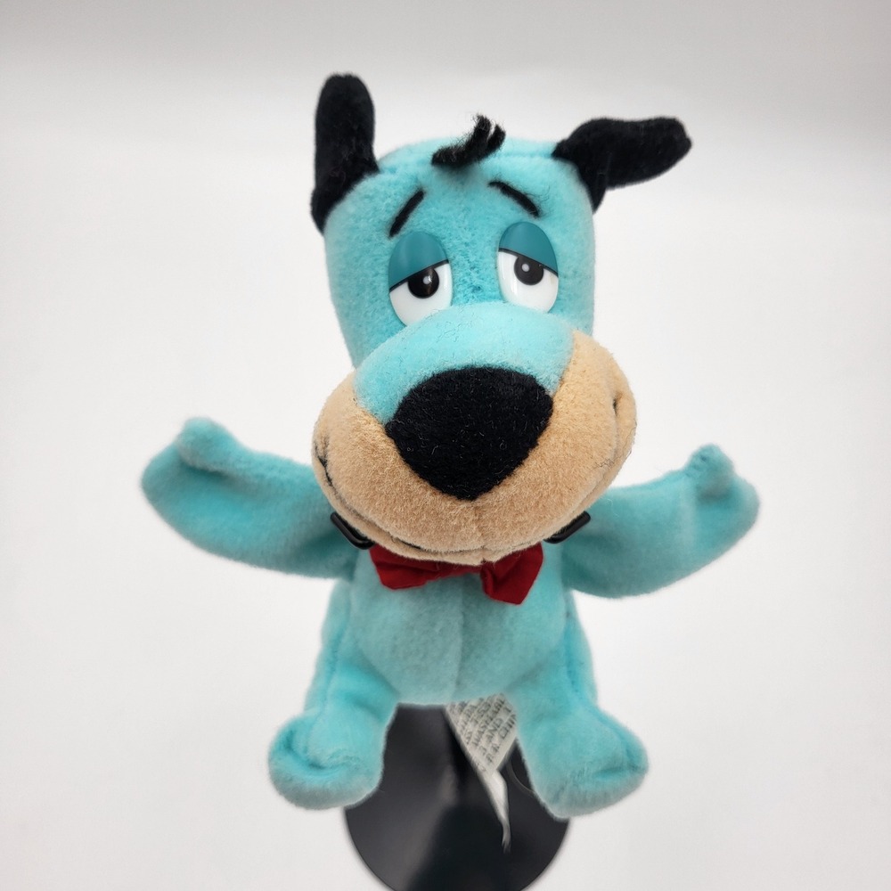 Vintage 1997 Huckleberry Hound Plush Keychain Hanna-Barbera Cartoon Network Blue
